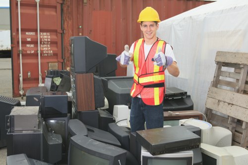 Secure handling of office materials during clearance